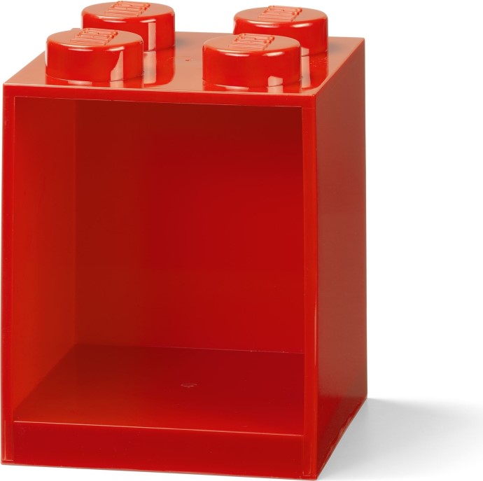 LEGO 5006587 Brick Shelf 4 Knobs Bright Red | Brickset