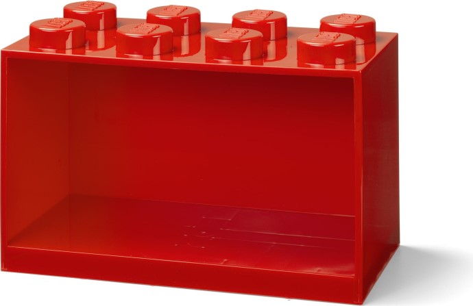 LEGO 5006589 Brick Shelf 8 Knobs Bright Red