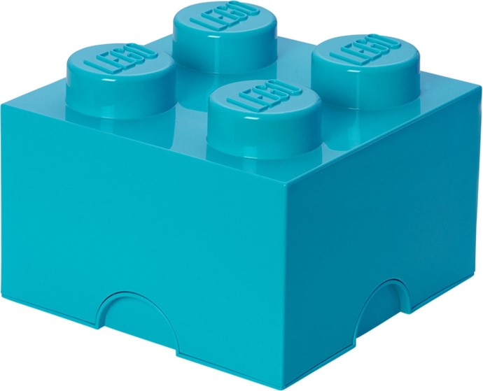 LEGO 5006936 4 Stud Storage Brick Azure Blue
