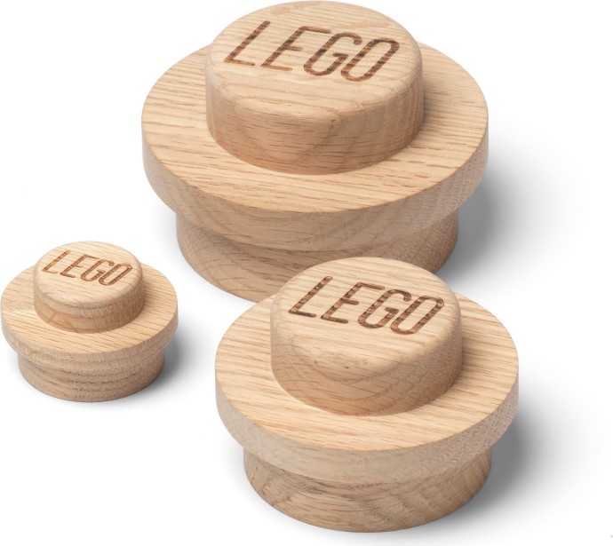 LEGO 5007114 Wooden Wall Hanger Set Light Oak