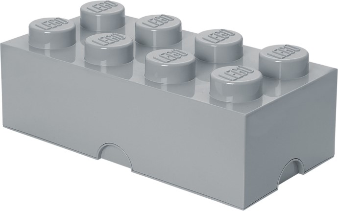 LEGO 5007268 8 Stud Storage Brick Stone Gray