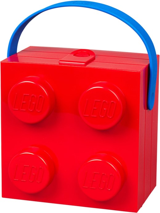 Box with Handle Red