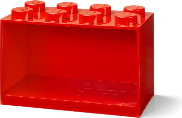 LEGO 5007284 8 Stud Brick Shelf Bright Red