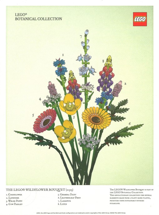 LEGO 5007799 Wildflower Bouquet Art Print