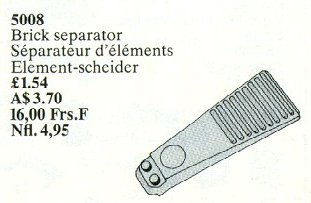 LEGO 5008 Element Separator Grey