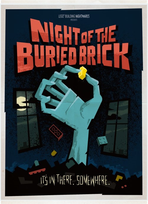 LEGO 5008243 'Night of the Buried Brick' Poster