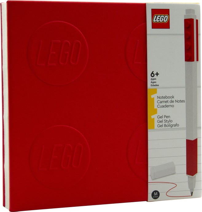 LEGO 5008307 Notebook with Gel Pen – Red
