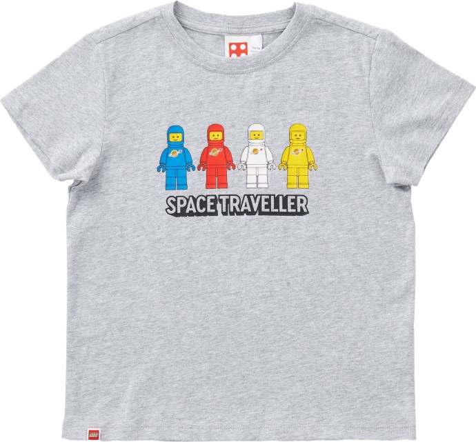 LEGO 5009115 Short Sleeve Space Traveller Kids T Shirt – Grey Mélange