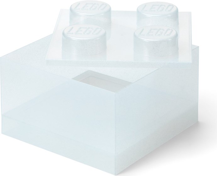 LEGO 5009341 White Clear Brick Shaped Storage Box