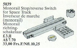LEGO 5039 Monorail Stop / Reverse Switch
