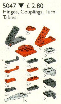 LEGO 5047 Hinges, Couplings and Turntables