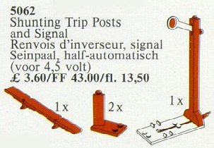 LEGO 5062 Shunting Trip Posts and Signal 4.5V