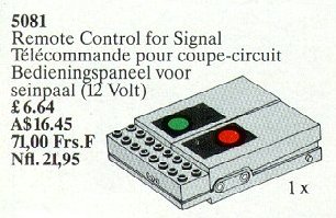 LEGO 5081 Remote Control for Signal 12V