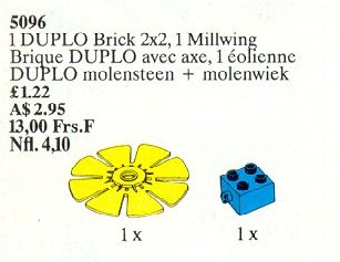 LEGO 5096 Duplo Millstone and Millwing