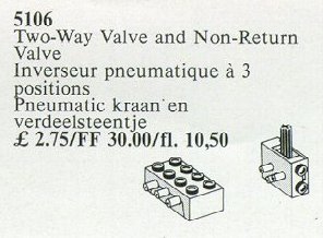 LEGO 5106 Two-Way Valve and Non-Return Valve