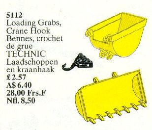 LEGO 5112 Loading Grabs, Crane Hook
