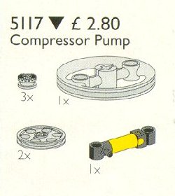 LEGO 5117 Compressor Pump for 8868