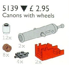 LEGO 5139 Pirate Cannon and Wheels