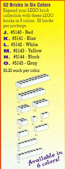 LEGO 5144 Basic Bricks Black