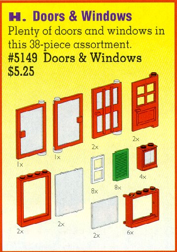 LEGO 5149 Doors and Windows