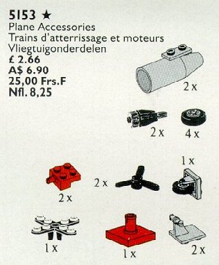 LEGO 5153 Plane Accessories