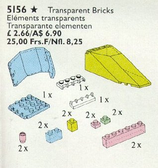 LEGO 5156 Transparent Bricks