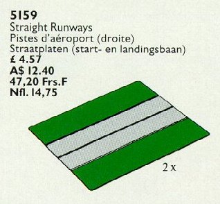 LEGO 5159 Two Straight Airport Runways