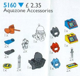 LEGO 5160 Aquazone Accessories
