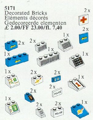 LEGO 5171 Decorated Elements