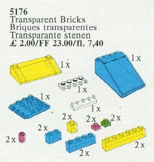 LEGO 5176 Transparent Bricks