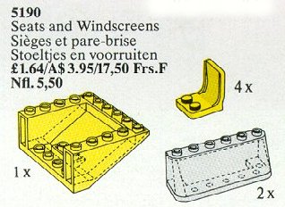 LEGO 5190 Seats and Windscreens