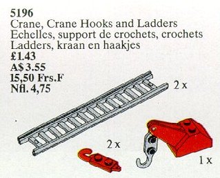 LEGO 5196 Crane, Crane Hooks and Ladders