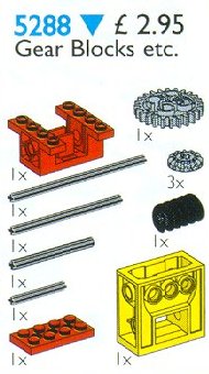 LEGO 5288 Gear Blocks, Housings and Axles