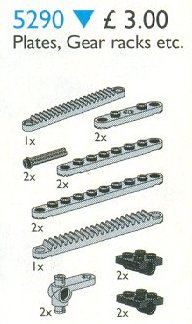 LEGO 5290 Plates, Gear Racks