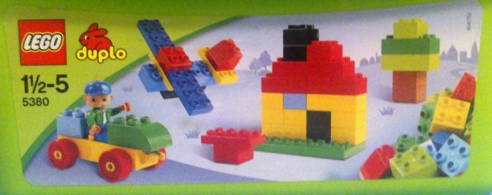 LEGO 5380-2 Large Brick Box - Green Plate Version