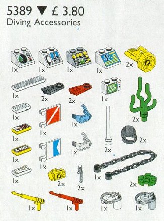 LEGO 5389 Diving Accessories