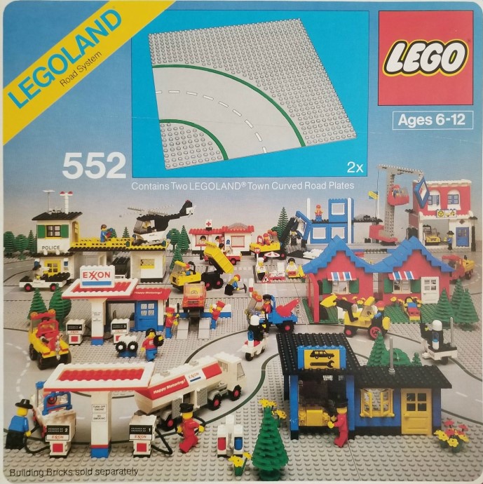 LEGO 552 Road Plates, Curved