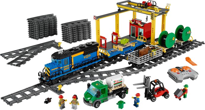 Lego® Eisenbahn Waggon 9V RC TRAIN 60052 Güterwaggon Vieh ZUG 