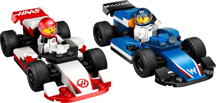 F1 Williams Racing & Haas F1 Race Cars