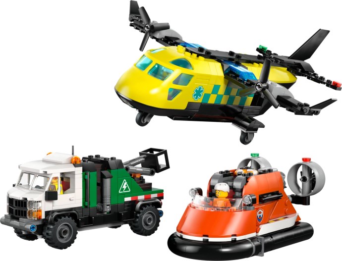 LEGO 60505 Airplane, Service Truck & Hovercraft Remix