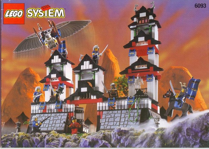 LEGO Minifigures Black Ninja Castle Ninja Omino Set 6093 6088 1x cas048 