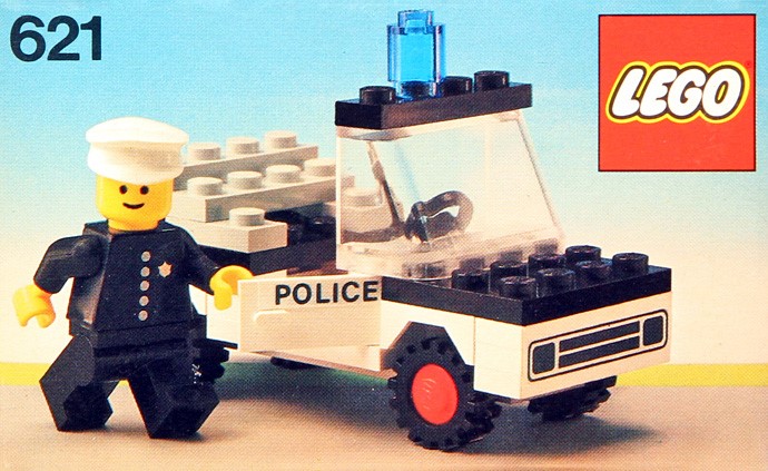 lego police car vintage