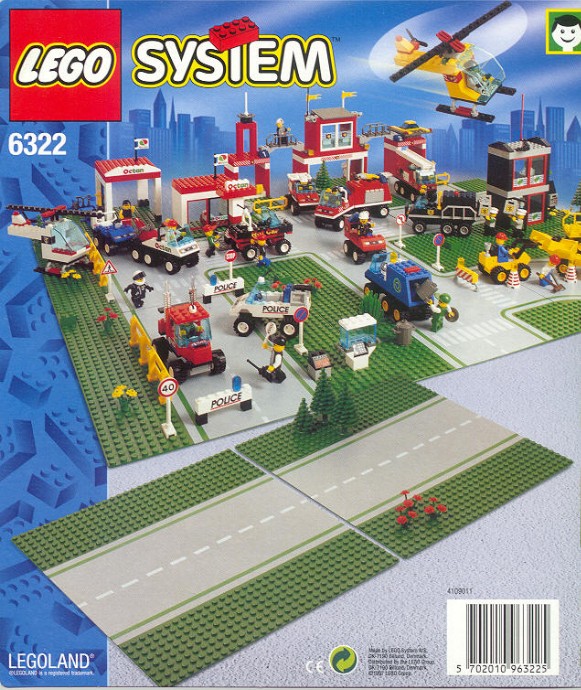LEGO 6322 Road Plates, Straight
