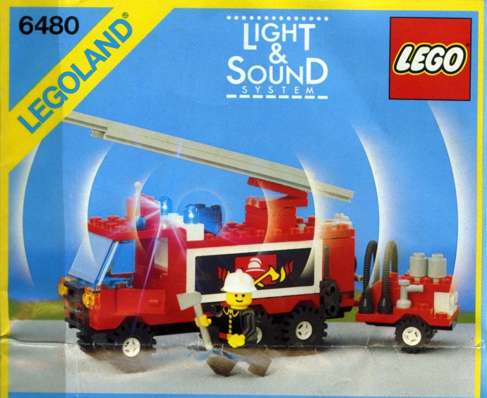 vintage lego fire truck