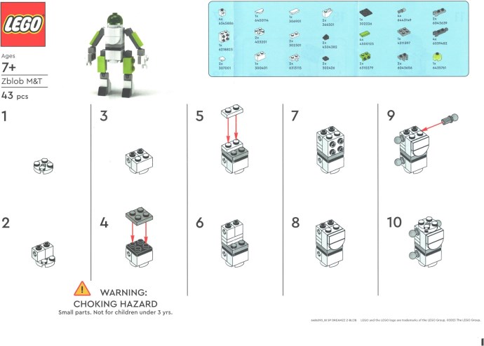 LEGO 6485744 Z-Blob M&T