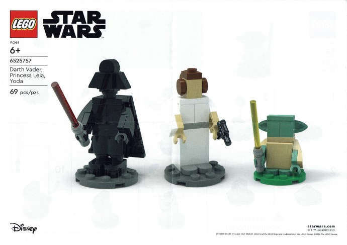 LEGO 6525757 Darth Vader, Princess Leia, Yoda