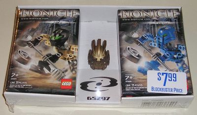LEGO 65297 Bionicle twin-pack with gold mask