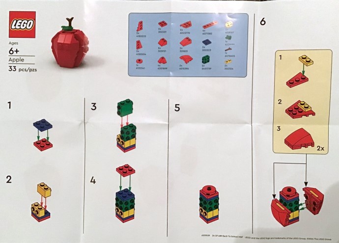 LEGO 6539539 Apple