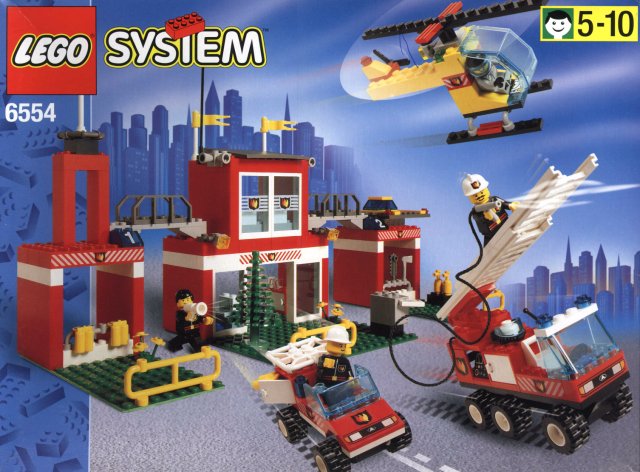 lego fire station 1990s