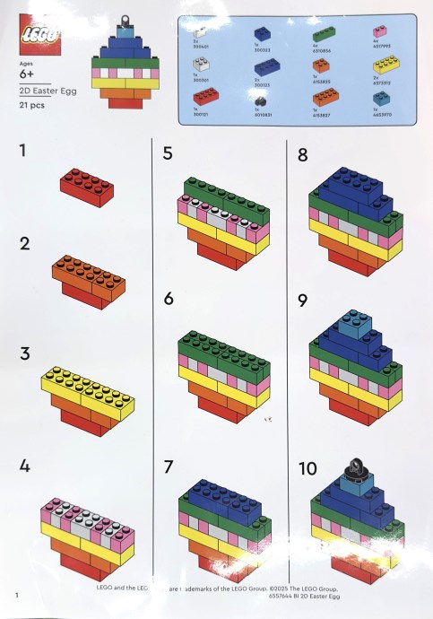 LEGO 6557644 2D Easter Egg